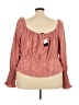 ELOQUII Elements Pink Long Sleeve Blouse Size 26 - 28 - photo 2