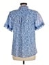 Banjanan Blue Short Sleeve Blouse Size M - photo 2