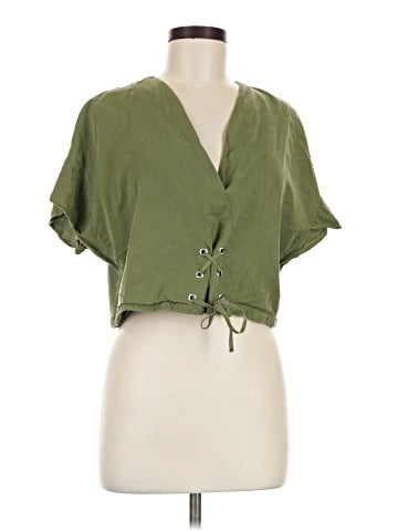 Zara Basic Short Sleeve Blouse (view 1)