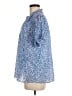 Banjanan Blue Short Sleeve Blouse Size M - photo 5
