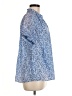 Banjanan Blue Short Sleeve Blouse Size M - photo 4