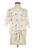 Everly Ivory 3/4 Sleeve Blouse Size S - photo 1