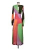 Never Fully Dressed Color Block Green Casual Dress Size 2 - photo 2