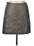 She + Sky 100% Polyester Gray Faux Leather Skirt Size L - photo 1