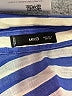 MNG Stripes Blue Long Sleeve Blouse Size 4 - photo 7