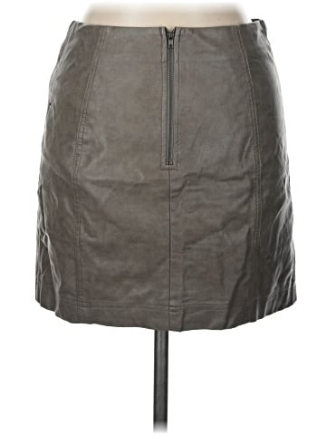 She + Sky Faux Leather Skirt (view 2)