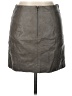 She + Sky 100% Polyester Gray Faux Leather Skirt Size L - photo 2