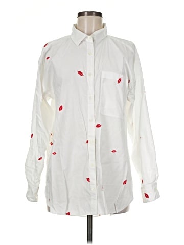 Ann Taylor LOFT Long Sleeve Button-Down Shirt (view 1)