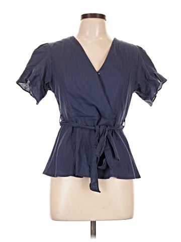 She + Sky Short Sleeve Blouse (view 1)