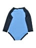 Nike 100% Polyester Color Block Blue Long Sleeve Onesie 12-18 MO / 18 MO - photo 2
