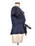 She + Sky 100% Polyester Blue Short Sleeve Blouse Size L - photo 4