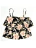 Kona Sol Floral Black Swimsuit Top Size XL - photo 1