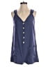 Lost + Wander Solid Blue Romper Size S - photo 1