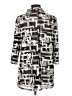 JM Collection 100% Polyester Print Black 3/4 Sleeve Blouse Size L (petite) - photo 2