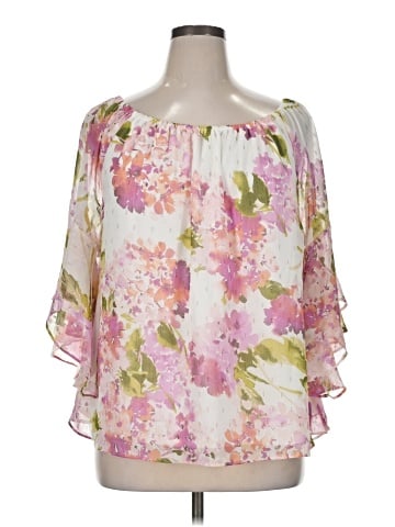 MSK 3/4 Sleeve Blouse (view 1)