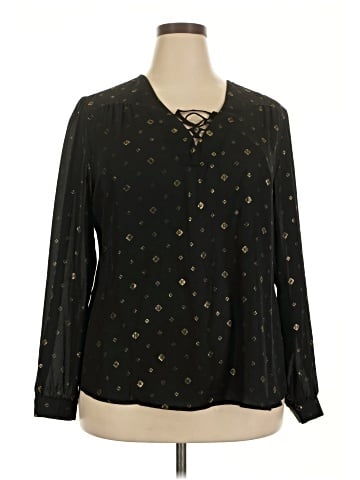 Faded Glory Long Sleeve Blouse (view 1)