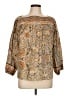 Cleobella Paisley Gold 3/4 Sleeve Blouse Size L - photo 1