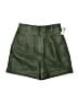 Equipment 100% Leather Green Shorts Size 6 - photo 1