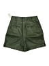 Equipment 100% Leather Green Shorts Size 6 - photo 2