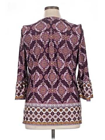 Roz & Ali 3/4 Sleeve Blouse (view 2)