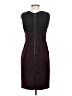 DKNY 100% Polyester Color Block Burgundy Cocktail Dress Size 0 - photo 2
