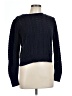 Ann Taylor LOFT 100% Cotton Solid Blue Pullover Sweater Size L - photo 1