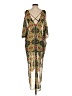 Astr 100% Polyester Tropical Multi Color Green Casual Dress Size S - photo 2