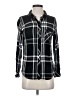 Rails 100% Rayon Plaid Black Long Sleeve Button-Down Shirt Size XS - photo 1