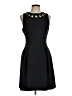 Eliza J Solid Black Cocktail Dress Size 8 - photo 1