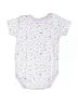 Bebe Print White Short Sleeve Onesie Size 0-3 mo - photo 2