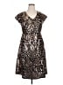 BLOOMCHIC 100% Polyester Metallic Silver Cocktail Dress Size 14 - photo 1