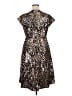BLOOMCHIC 100% Polyester Metallic Silver Cocktail Dress Size 14 - photo 2