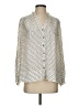AYR 100% Silk Polka Dots Ivory Long Sleeve Silk Top Size XS - photo 1
