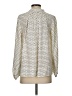 AYR 100% Silk Polka Dots Ivory Long Sleeve Silk Top Size XS - photo 2