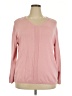 N Touch Pink Pullover Sweater Size 2X - photo 1