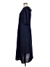 Connected Apparel 100% Polyester Solid Blue Casual Dress Size 12 - photo 5