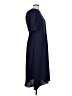 Connected Apparel 100% Polyester Solid Blue Casual Dress Size 12 - photo 4
