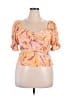 Kohl's Orange Short Sleeve Blouse Size XXL - photo 1