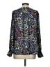 BCBGMAXAZRIA 100% Polyester Blue 3/4 Sleeve Blouse Size S - photo 2
