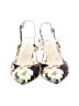 Nine West Floral Green Heels Size 7 - photo 2