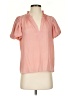 Rose + Olive 100% Polyester Pink Short Sleeve Blouse Size XS - photo 1