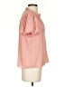 Rose + Olive 100% Polyester Pink Short Sleeve Blouse Size XS - photo 4