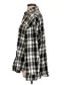 Unbranded Plaid Black Long Sleeve Button-Down Shirt Size L - photo 5