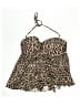 Kona Sol Animal Print Brown Swimsuit Top Size L - photo 1