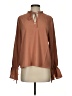 Sugarlips Brown Long Sleeve Blouse Size S - photo 1