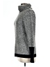 Ellen Tracy Chevron-herringbone Gray Turtleneck Sweater Size L - photo 5