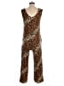 Lularoe Animal Print Brown Jumpsuit Size XXS - photo 2
