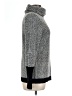 Ellen Tracy Chevron-herringbone Gray Turtleneck Sweater Size L - photo 4