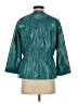 Lafayette 148 New York 100% Leather Solid Teal Jacket Size S (estimated) - photo 2