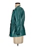 Lafayette 148 New York 100% Leather Solid Teal Jacket Size S (estimated) - photo 5